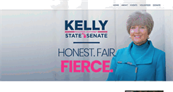 Desktop Screenshot of kellyforstatesenate.com